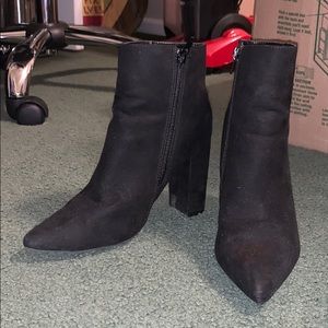 Black Suede Booties